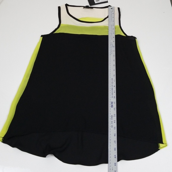 Atina Christina Highlow Tank Top Sheer Blouse C4 - Picture 8 of 8